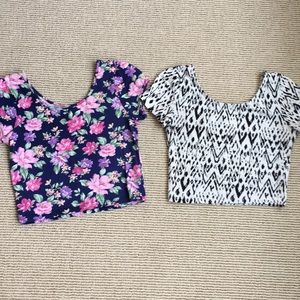Set of 2 crop tops